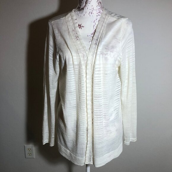 🕊️ Jones New York Collection Woman Open Knit Cardigan – 0X - Picture 5 of 11